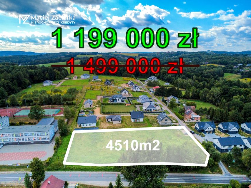 Działka usługowa Zebrzydowice