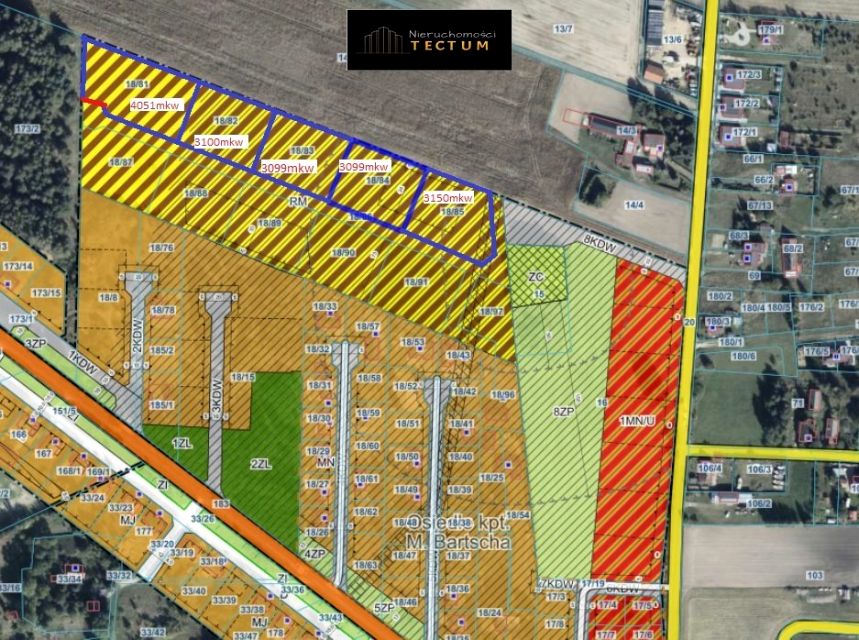 Działka budowlana Bartodzieje