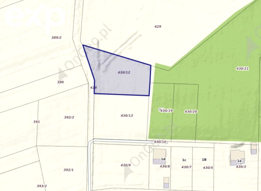 Działka budowlana Drzewce