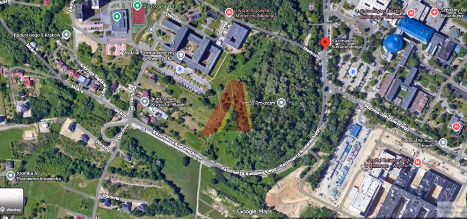 Działka usługowa Kraków sprzedam