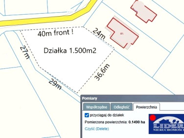 Działka budowlana Skrzynki sprzedam