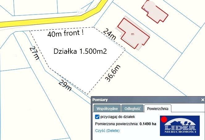 Działka budowlana Skrzynki sprzedam