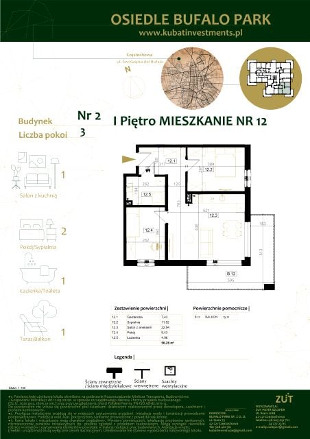 Mieszkanie Grabówka, ul. Kaspra del Bufalo