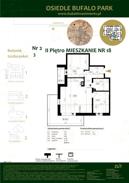 Mieszkanie Grabówka, ul. Kaspra del Bufalo