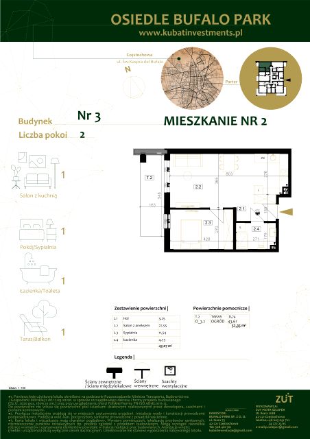 Mieszkanie Grabówka, ul. Kaspra del Bufalo