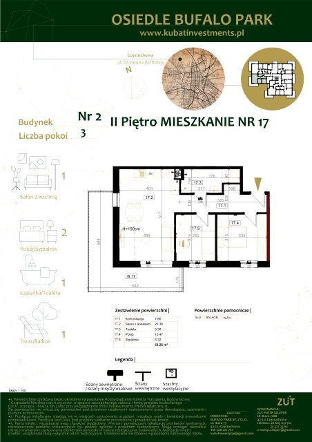 Mieszkanie Grabówka, ul. Kaspra del Bufalo