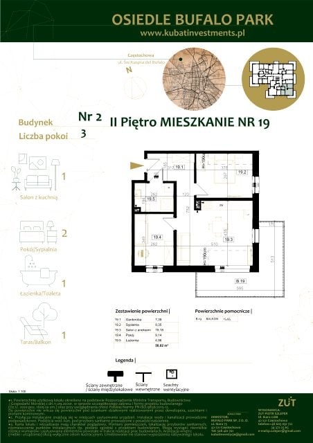 Mieszkanie Grabówka, ul. Kaspra del Bufalo