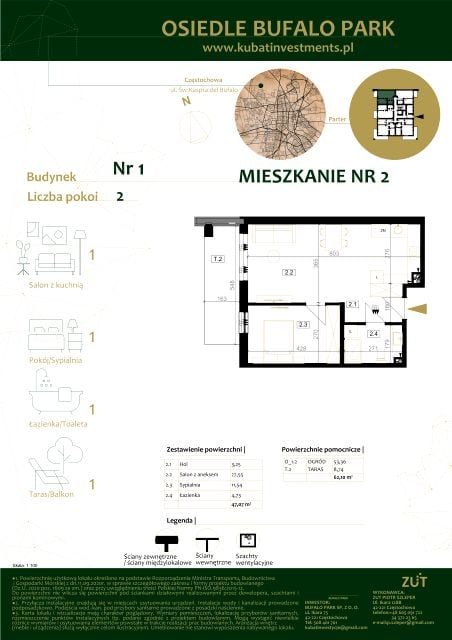 Mieszkanie Grabówka, ul. Kaspra del Bufalo