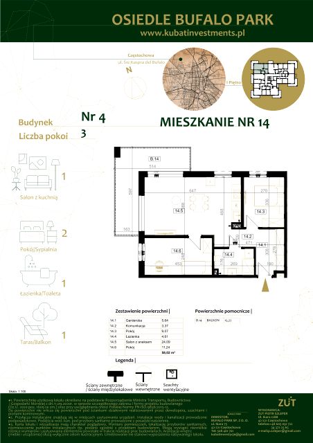 Mieszkanie Grabówka, ul. Kaspra del Bufalo
