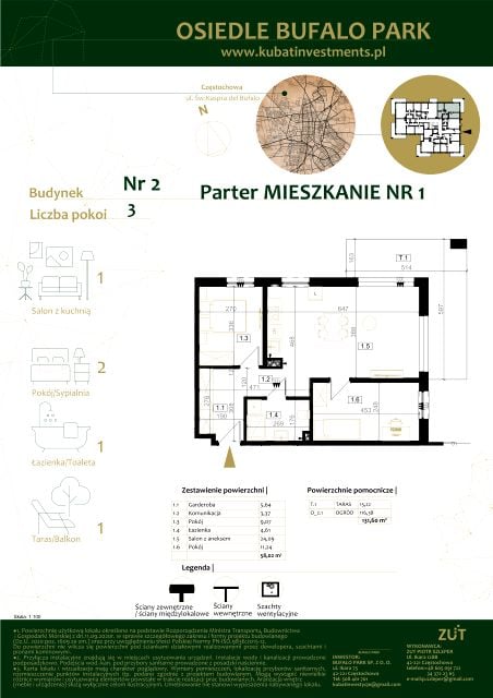Mieszkanie Grabówka, ul. Kaspra del Bufalo