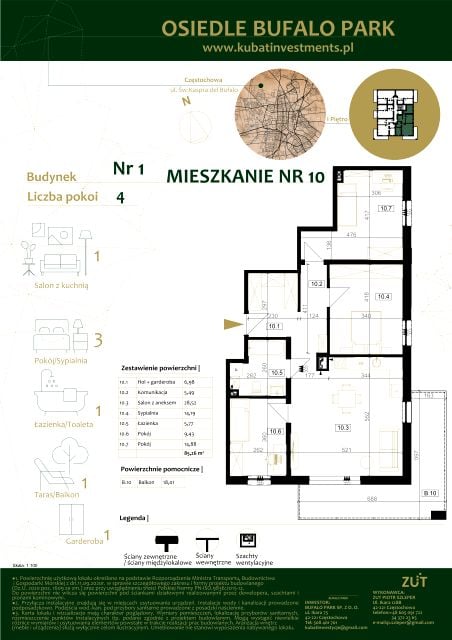 Mieszkanie Grabówka, ul. Kaspra del Bufalo