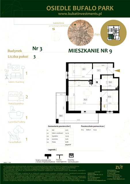 Mieszkanie Grabówka, ul. Kaspra del Bufalo
