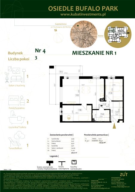 Mieszkanie Grabówka, ul. Kaspra del Bufalo