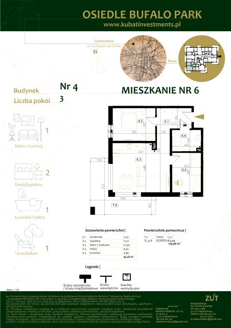 Mieszkanie Grabówka, ul. Kaspra del Bufalo