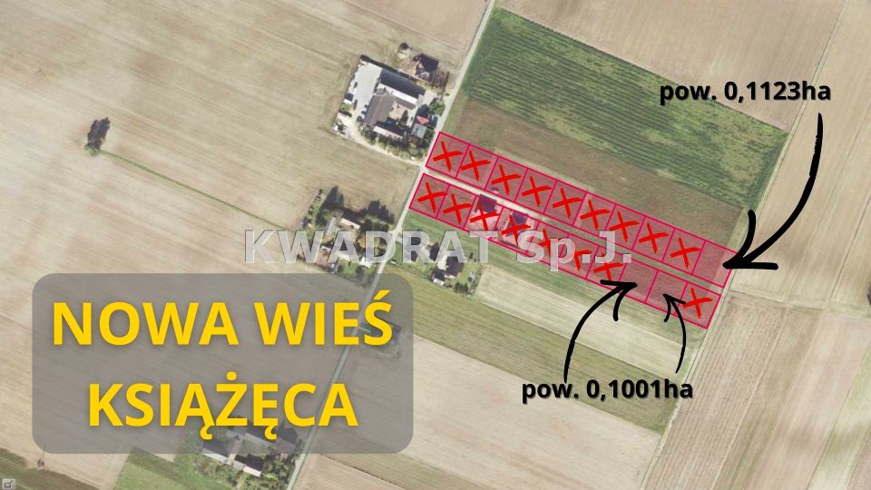 Działka inwestycyjna Nowa Wieś Książęca
