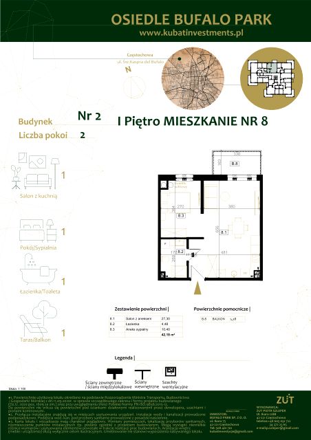 Mieszkanie Grabówka, ul. Kaspra del Bufalo