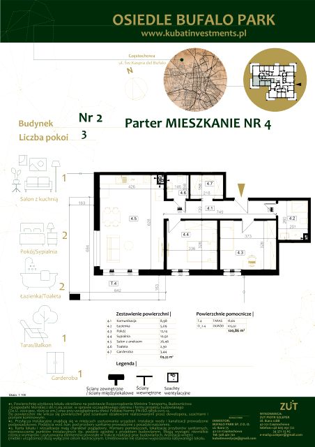 Mieszkanie Grabówka, ul. Kaspra del Bufalo