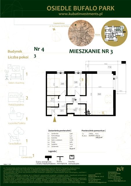 Mieszkanie Grabówka, ul. Kaspra del Bufalo