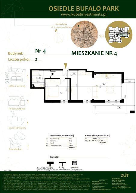 Mieszkanie Grabówka, ul. Kaspra del Bufalo