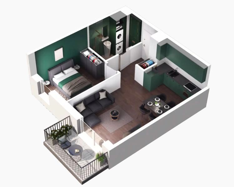 Mieszkanie przy lesie