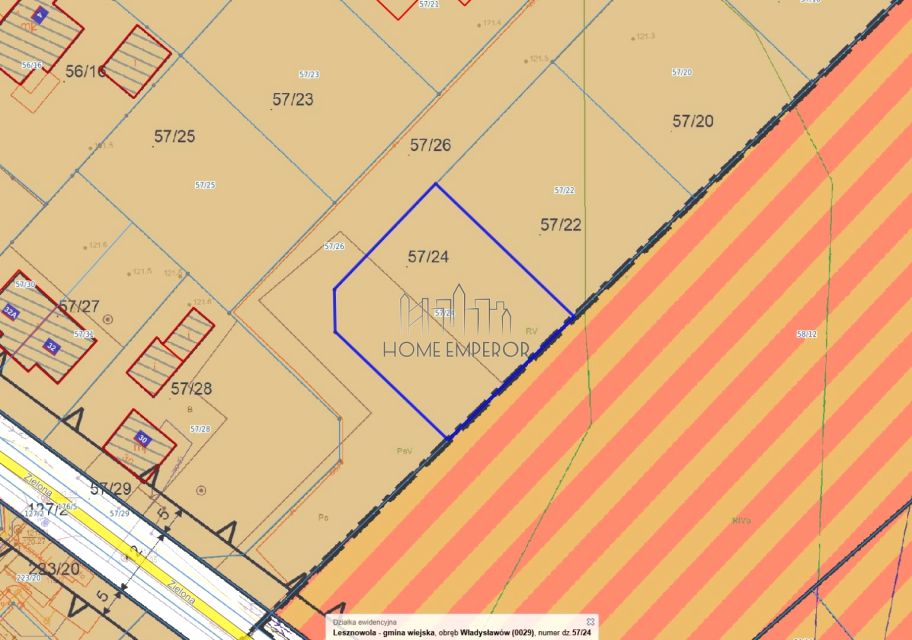 Działka usługowa Władysławów