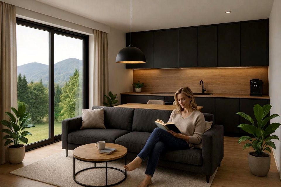 Mieszkanie apartamentowiec w górach