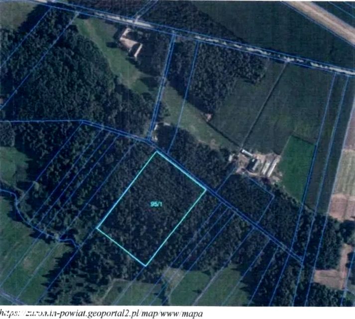 Działka leśna Myślin