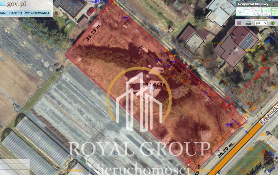 Ogrodzona działka sprzedam