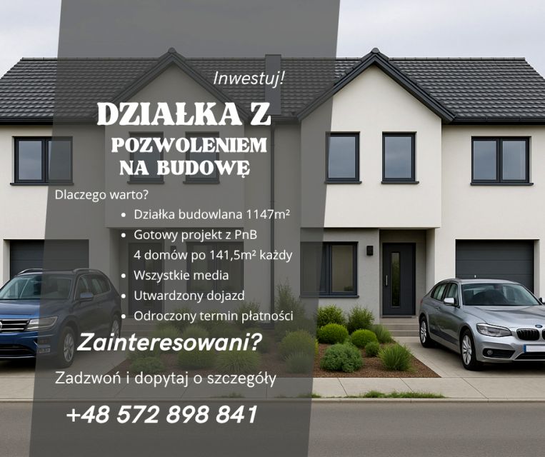 Działka przy lesie