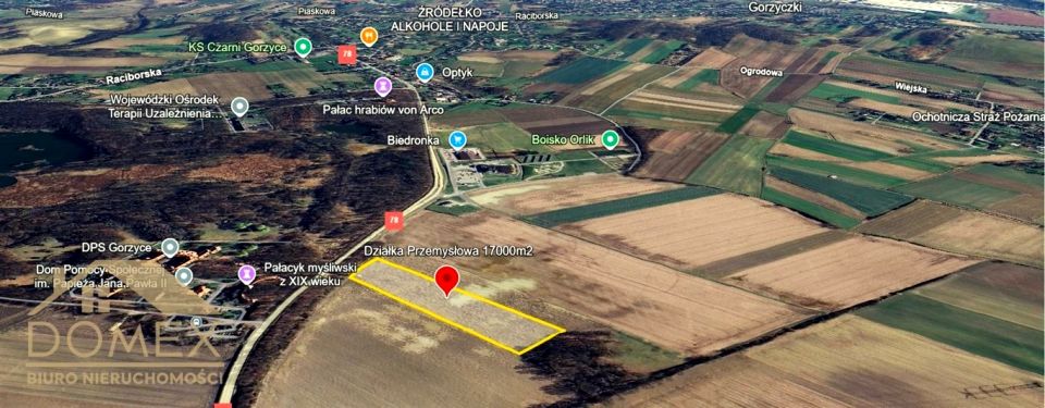 Działka przemysłowa Gorzyce