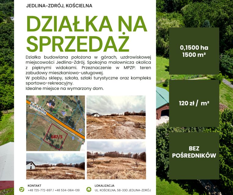 Działka budowlana Jedlina-Zdrój