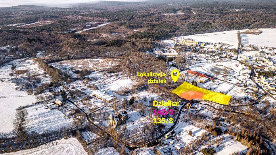 Działka inwestycyjna Dobrówko