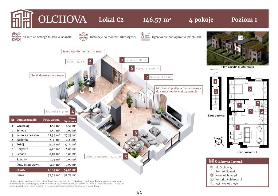 Mieszkanie Zabornia, ul. Olchowa