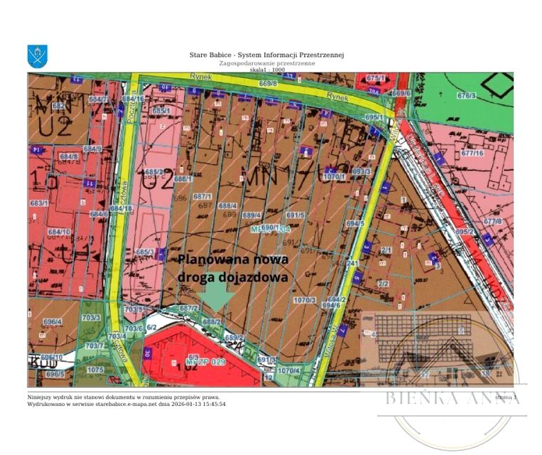 Działka STARE BABICE