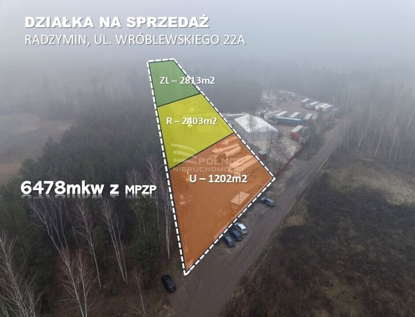 Działka usługowa Radzymin