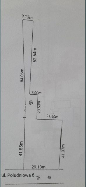 Działka budowlana Łosia Wólka
