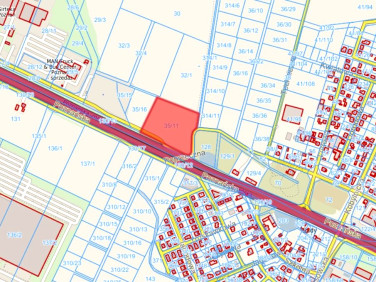 Działka inwestycyjna Sady
