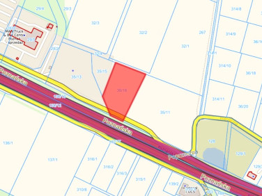 Działka inwestycyjna Sady