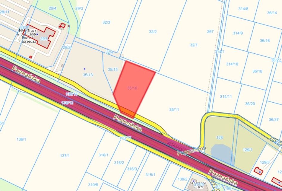 Działka inwestycyjna Sady