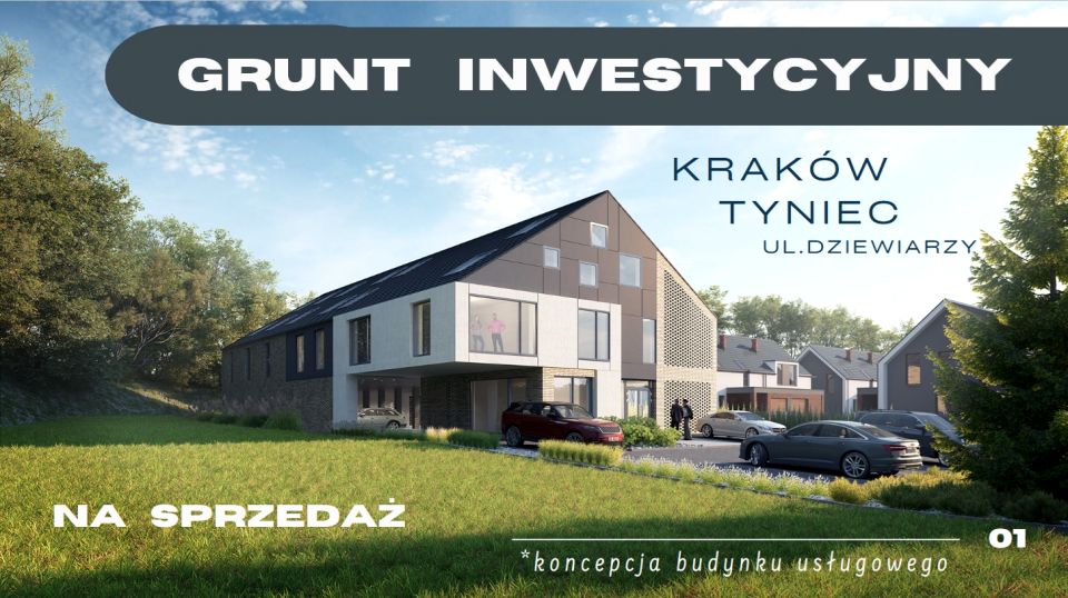 Działka usługowa Kraków