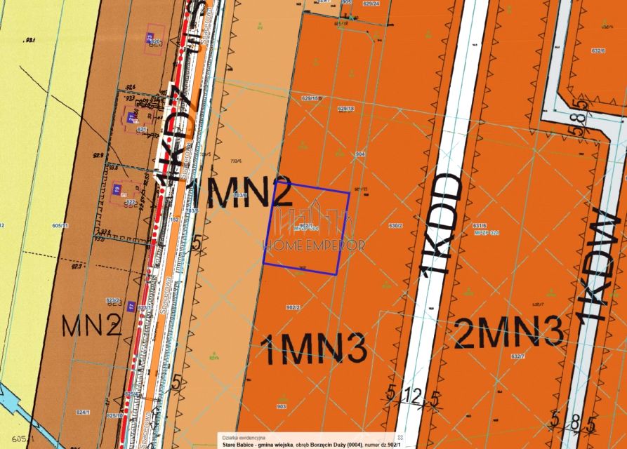 Działka budowlana Borzęcin Duży