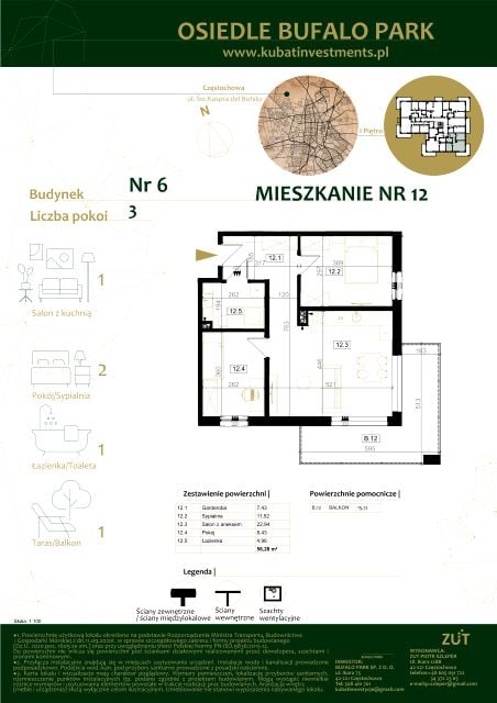 Mieszkanie Grabówka, ul. Kaspra del Bufalo