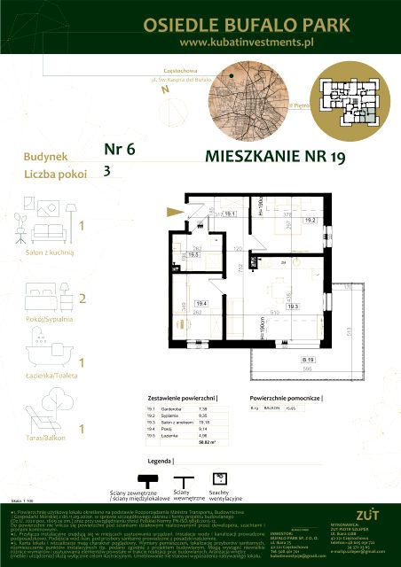 Mieszkanie Grabówka, ul. Kaspra del Bufalo