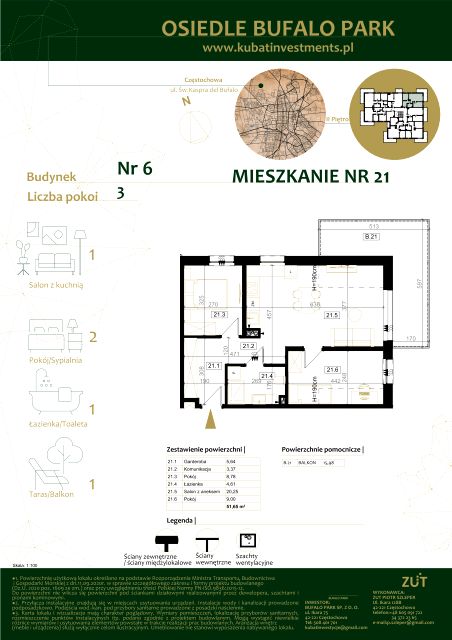 Mieszkanie Grabówka, ul. Kaspra del Bufalo