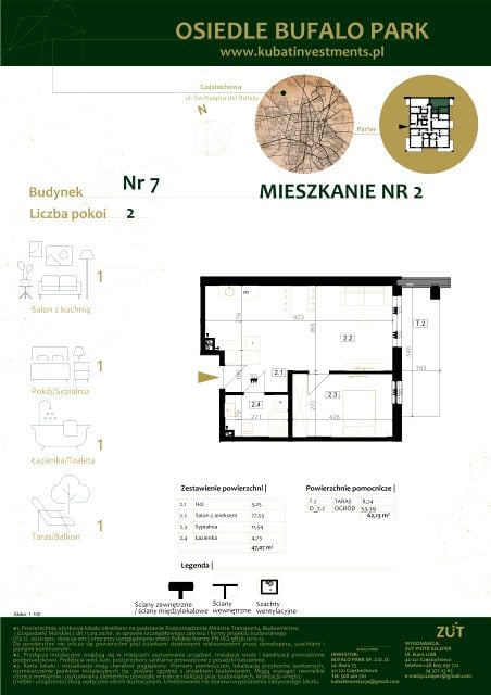 Mieszkanie Grabówka, ul. Kaspra del Bufalo