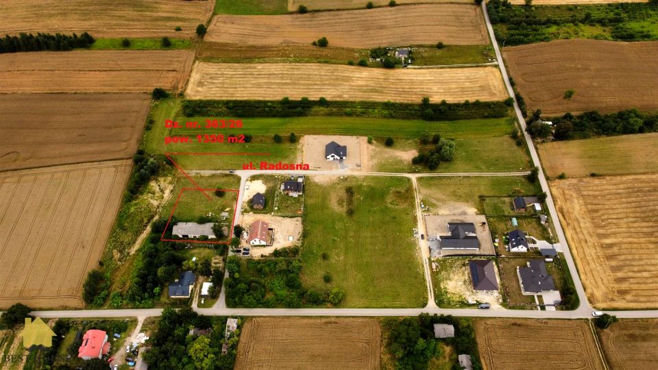 Zabudowana działka Snopków