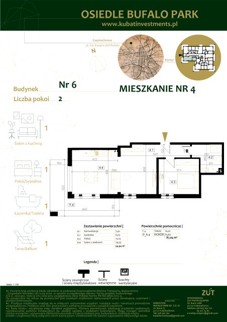Mieszkanie Grabówka, ul. Kaspra del Bufalo