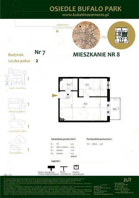 Mieszkanie Grabówka, ul. Kaspra del Bufalo