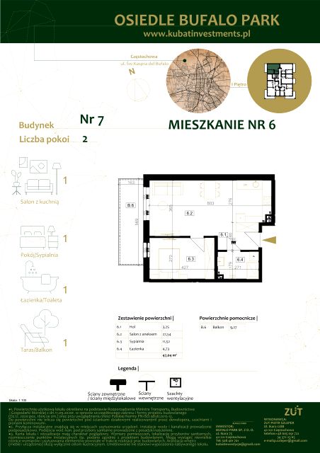 Mieszkanie Grabówka, ul. Kaspra del Bufalo