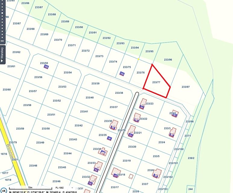 Działka budowlana Narok